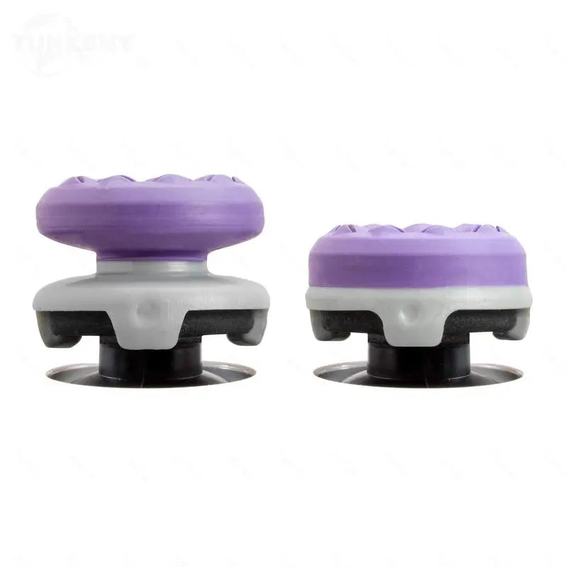 Professional Thumbstick Grips and Precision Rings for PS4, PS5, Xbox Series X/S, and Switch Pro Controllers - High-Rise and Mid-Rise Gaming Accessories in Black, Purple, and Green