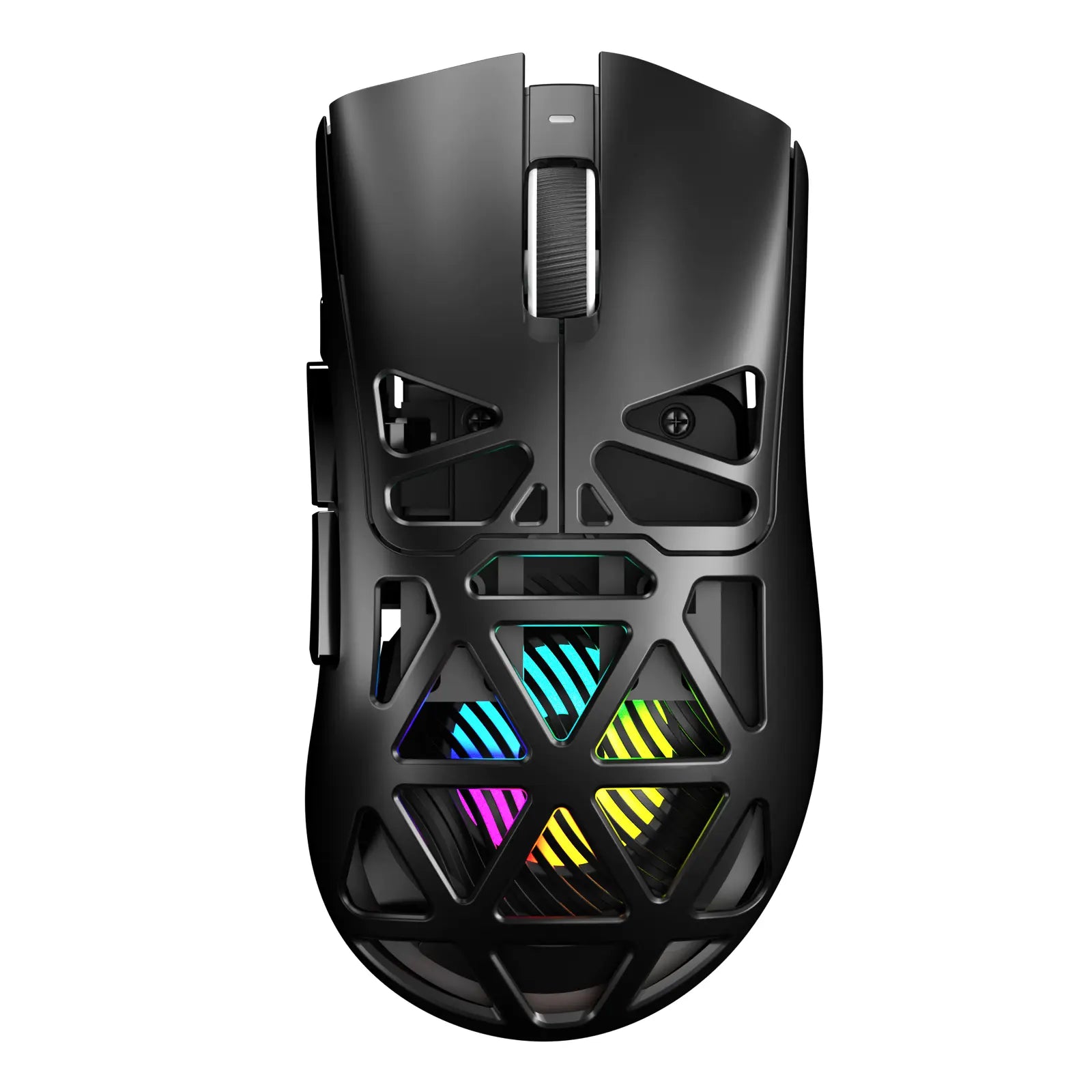 AULA SC620 Pink Contour Wireless Gaming Mouse - Lightweight 67G Design with Optical Sensor, Low Latency, 12K DPI, Tri-Mode Connectivity, RGB Backlighting, and Multi-Device Compatibility for FPS Gaming and Professional Use