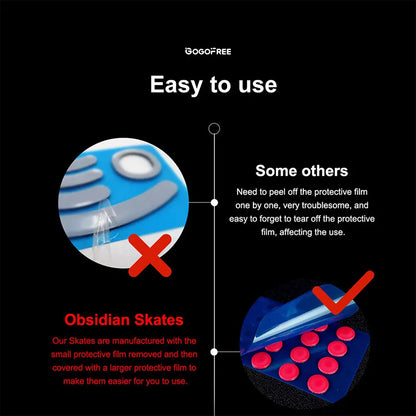 GOGOFREE Red 2Pcs Gaming Replacement Mouse Feet Stickers, High-Density PTFE Gamer Stuff PC Accessories with Long Service Life, Anti-Scratch Low-Friction Smooth Sliding Pads
