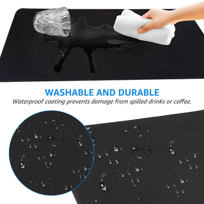 Topographic Gaming Mouse Pad Large 31.5 X 15.75In Keyboard Mousepad for Non-Slip Base Stitched Edge Extended Desk Pad XL Desk Mat