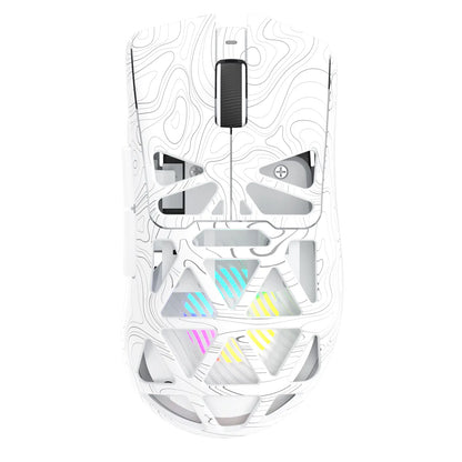 AULA SC620 Pink Contour Wireless Gaming Mouse - Lightweight 67G Design with Optical Sensor, Low Latency, 12K DPI, Tri-Mode Connectivity, RGB Backlighting, and Multi-Device Compatibility for FPS Gaming and Professional Use