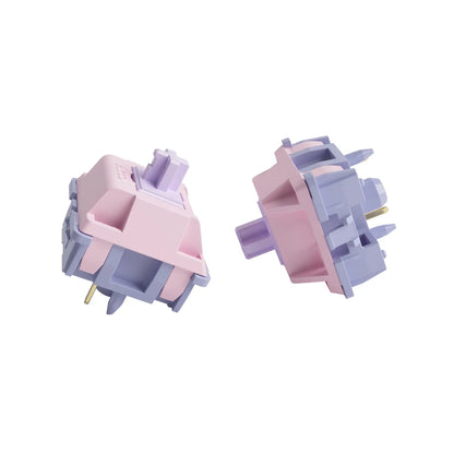 Akko V3 Fairy Linear Silent Keyboard Switch for Mechanical Gaming Keyboard, 5-Pin 50Gf Quiet Pre-Lubed Switches with Standard MX Structure (90Pcs)