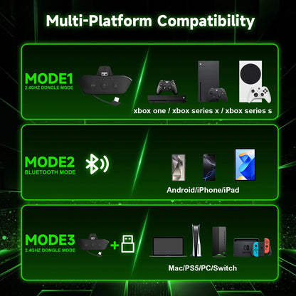 Upgraded Wireless Gaming Headset for Xbox with Game/Chat Audio Balance, Adjustable Vocals and Background Sounds, Mic Mute, Bluetooth, 3D Surround Sound,Foldable Bluetooth Headset Works with PS5, Mac, PC, Nintendo Switch - Long Battery Life Tiktokshopsprin