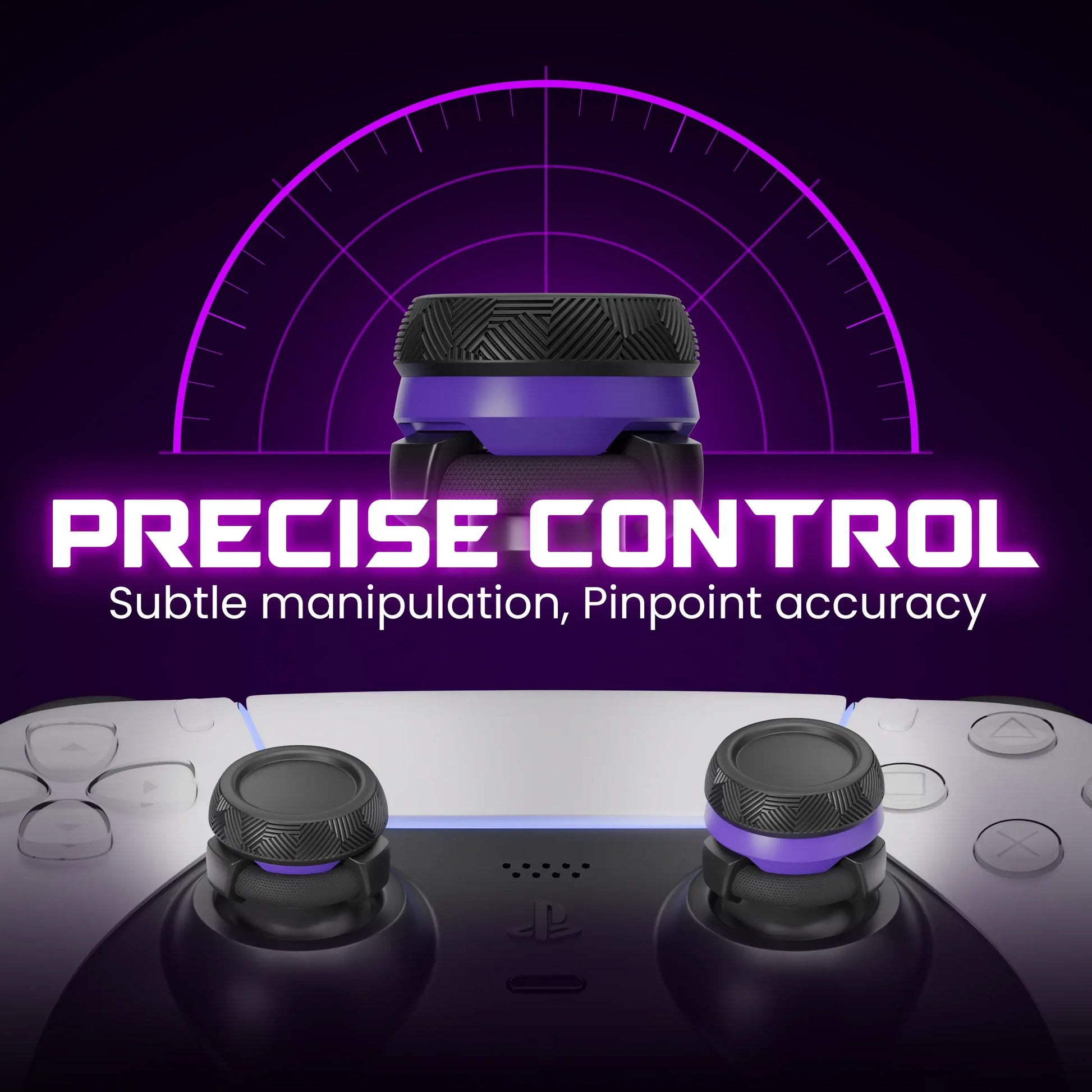 ELO Ascend Pro Gaming Thumbsticks for Gaming Controllers | Universal Fit, 1 High-Rise and 1 Low-Rise Domed Cap, Anti-Slip Micro-Etched Texture for Xbx, PS5, Switch Pro, Vagab Ond Controllers Console Wireless