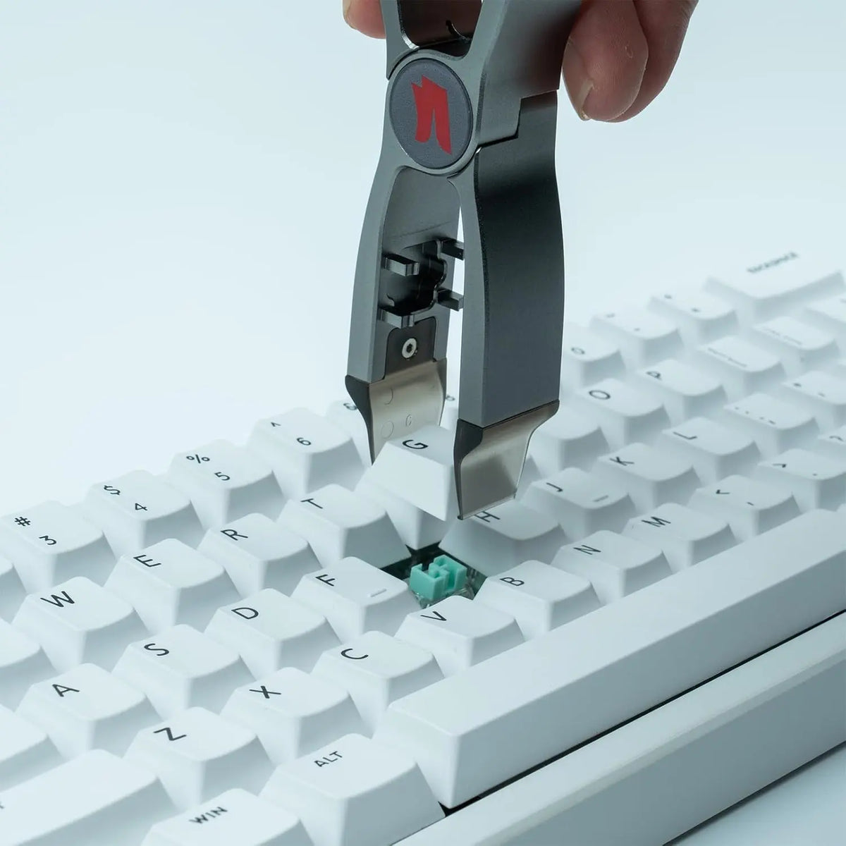 GATERON 3-In-1 Keycap and Switch Puller with Switch Opener Customization Tool, DIY Tool Easily Remove Replace and Open Gaming Keyboard Switches and Keycaps (Grey)