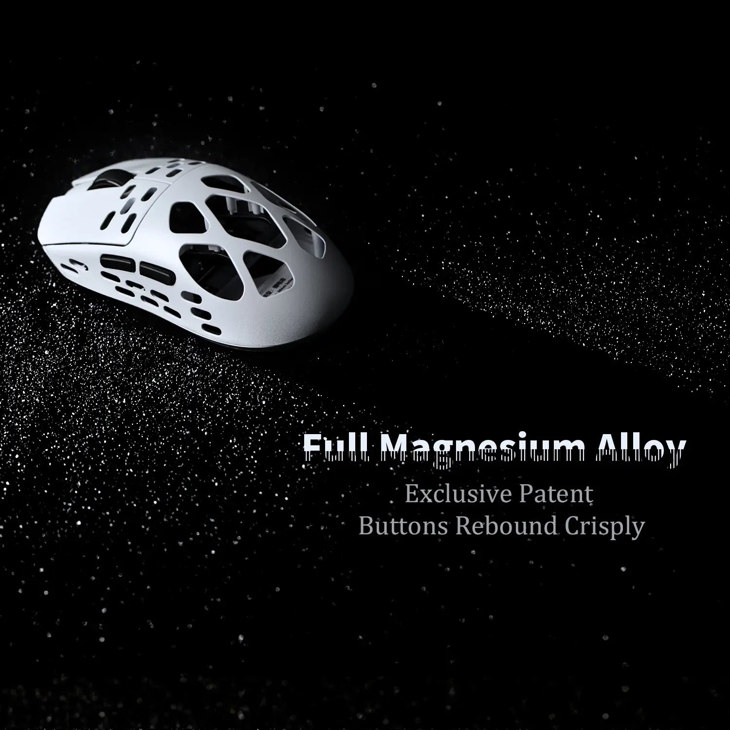 AJAZZ AM3 Magnesium-Aluminum Alloy Wireless Gaming Mouse, 49G Ultra-Lightweight, PAW3950 Sensor, Max 30000 DPI, Bluetooth/2.4G/Wired Tri-Mode Connection Dual 8K, Red,Back to School,Back to School Haul