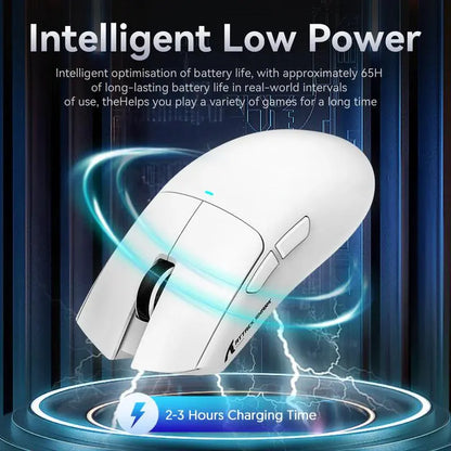 ATTACK SHARK X11 Wireless Gaming Mouse, Rechargeable RGB Gaming Mouse with Charging Base, 5 Programmable Buttons, Office Mouse for Gaming, Gaming Accessory